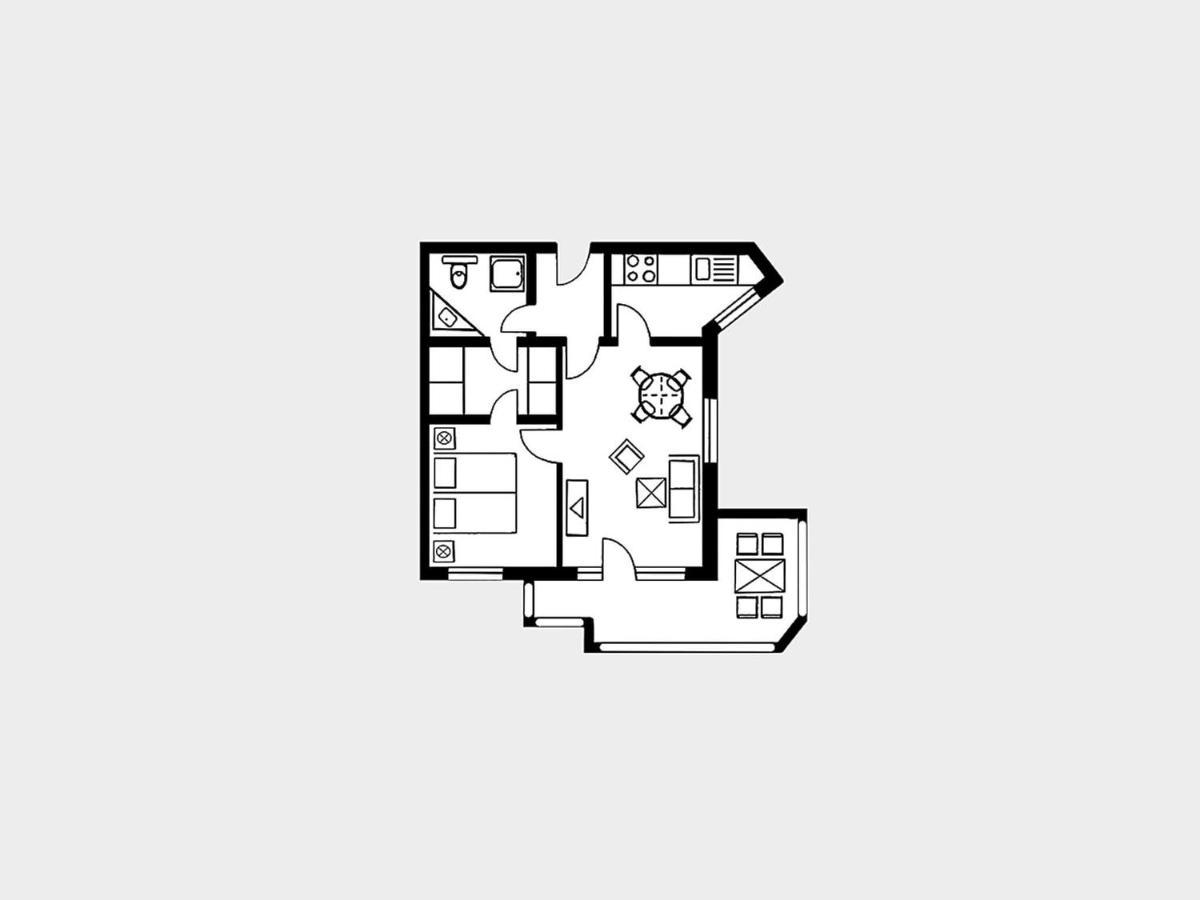 Strandvillen - Mit 1 Schlafzimmer Und Balkon Ah 562 Apartment *